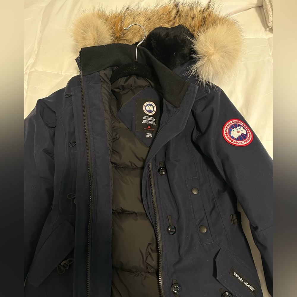 Canada Goose Trillium Parka Fusion Fit Heritage Atlantic Navy Size 2XS